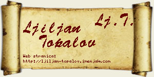 Ljiljan Topalov vizit kartica